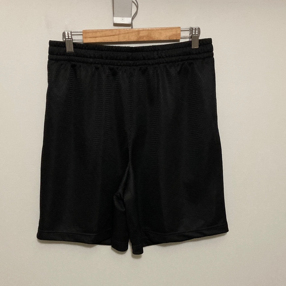 Athletic Works Men's Black Athletic Shorts, Size Medium 32-34, Inseam 8”